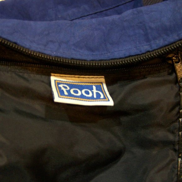 Disney Pooh Duffle Tote Overnight Bag Royal Blue Nylon/Canvas/Faux Leather - Picture 8 of 10